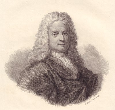 Portret van Italiaanse wiskundige Jacopo Riccati (1676-1754), kopergravure door Caterina Piotti-Pirola door Walter Charles Mills