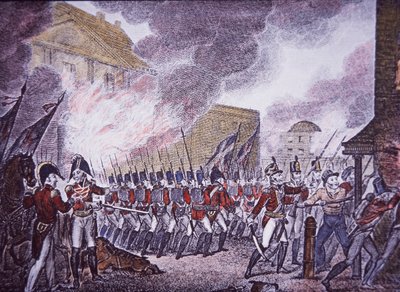 De Verbranding van Washington door Walter Charles Mills