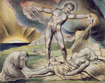 Satan slaat Job met zweren, pagina 6 uit 
