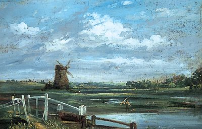 Bij Haddon, Derbyshire door John (manner of) Constable