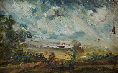 Plein Air Schets van een baai door John (manner of) Constable