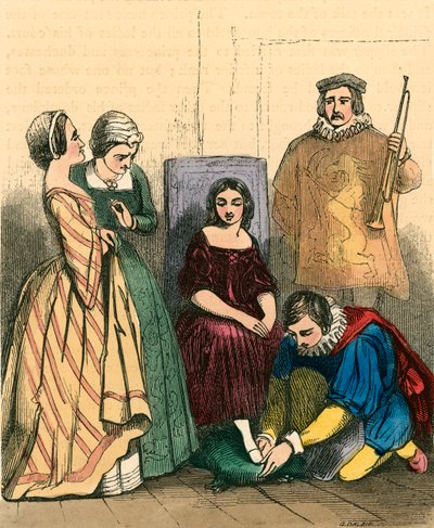 Assepoester past het glazen muiltje door John Absolon