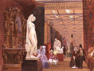 Deel van het Franse Hof, de Grote Tentoonstelling door John Absolon