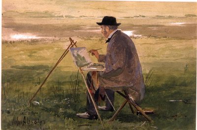 Portret van de Kunstenaar door John Absolon