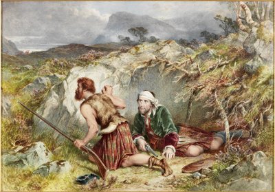 Vluchtelingen van Culloden door John Adam P. Houston