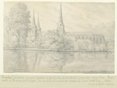 Lichfield Kathedraal - Zuidwest Uitzicht door John Allport