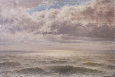Een zilveren zee, Zuid-Devon, c.1883 door John Anderson