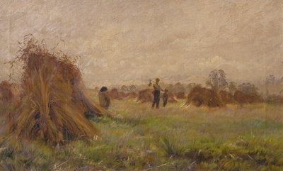 Oogstscène, 1885-99 door John Anderson