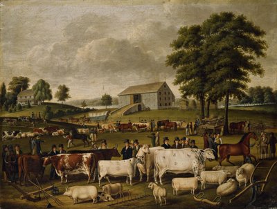 Een landelijke kermis in Pennsylvania door John Archibald Woodside