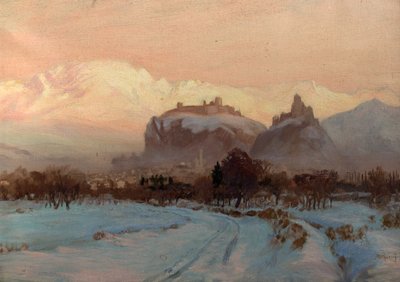 Een Winterscène door John Arthur Black
