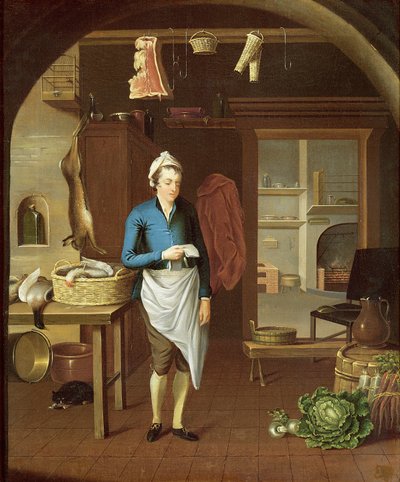 Keukenscène, 1771 door John Atkinson