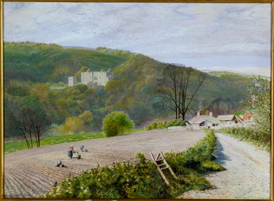 Barden Tower van de rivier Wharfe, Yorkshire door John Atkinson Grimshaw