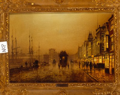 Glasgow Docks, 1892 door John Atkinson Grimshaw