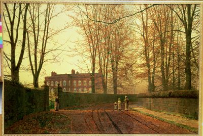 Naar de Kerk, 1880 door John Atkinson Grimshaw