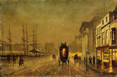 Dokken van Liverpool door John Atkinson Grimshaw