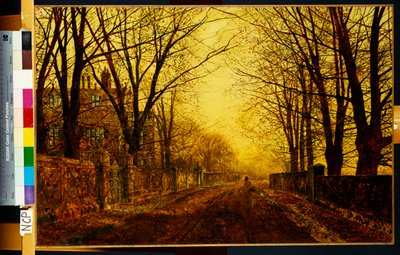 Nocturne in Goud door John Atkinson Grimshaw