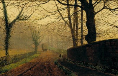 Stapleton Park, nabij Pontrefact, Leeds door John Atkinson Grimshaw