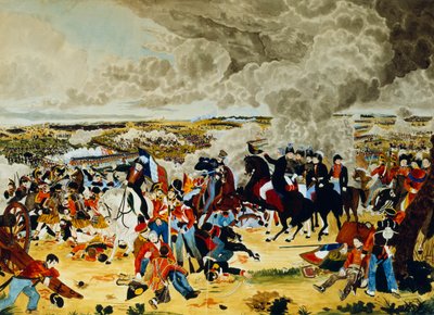 Slag bij Waterloo, 18 juni 1815 door John Atkinson II