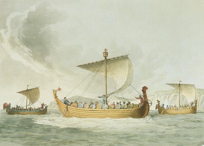 Schepen van Willem de Veroveraar door John Augustus (after) Atkinson