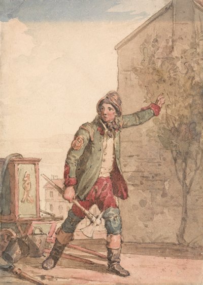 Een brandweerman door John Augustus Atkinson