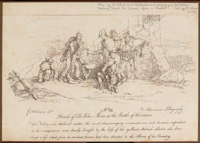 ?Dood van Sir John Moore bij de Slag om Corunna?, 16 januari 1809 door John Augustus Atkinson