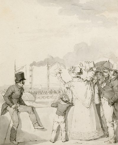 Vertrek uit Margate door John Augustus Atkinson