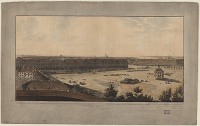 Panoramisch uitzicht op Sint-Petersburg, tussen 1805 en 1807 door John Augustus Atkinson