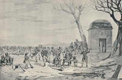 Schaatsen in Hyde Park door John Augustus Atkinson