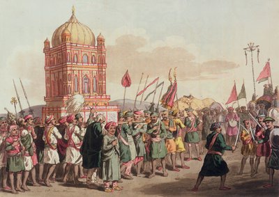 De processie van de Taziya, uit 