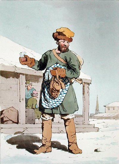 Zbitenshik, geëtst door de kunstenaar, gepubliceerd 1804 door John Augustus Atkinson
