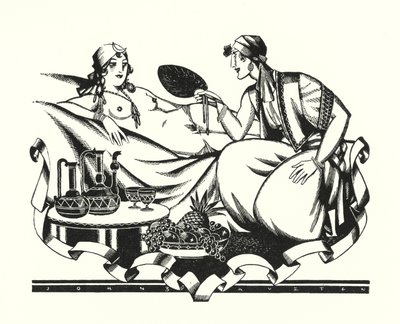 Illustratie voor Don Juan door Lord Byron door John Austen