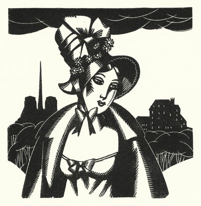 Illustratie voor Madame Bovary door Gustave Flaubert door John Austen