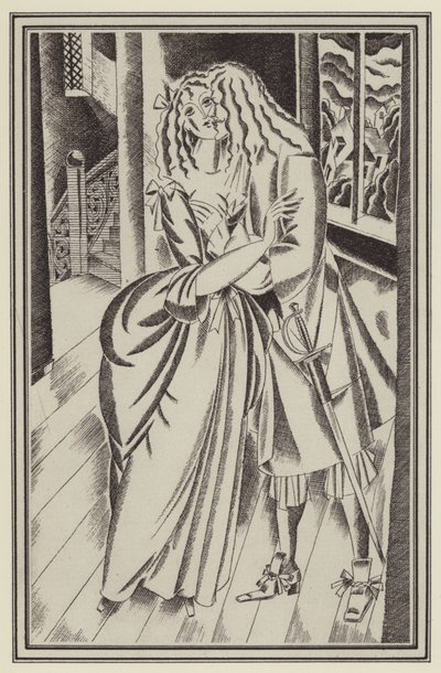 Illustratie voor Moll Flanders door Daniel Defoe door John Austen