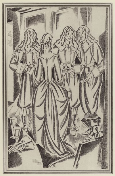Illustratie voor Moll Flanders door Daniel Defoe door John Austen