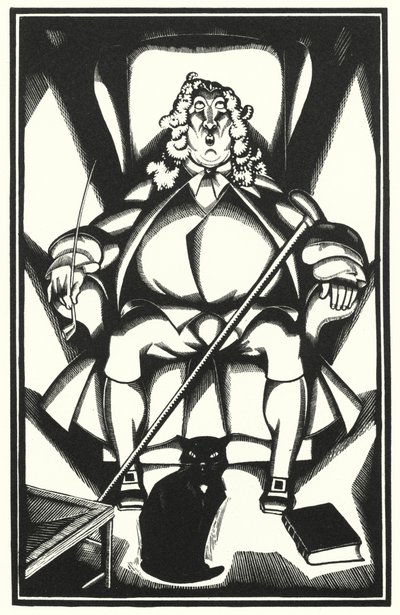 Illustratie voor Tristram Shandy door Laurence Sterne door John Austen