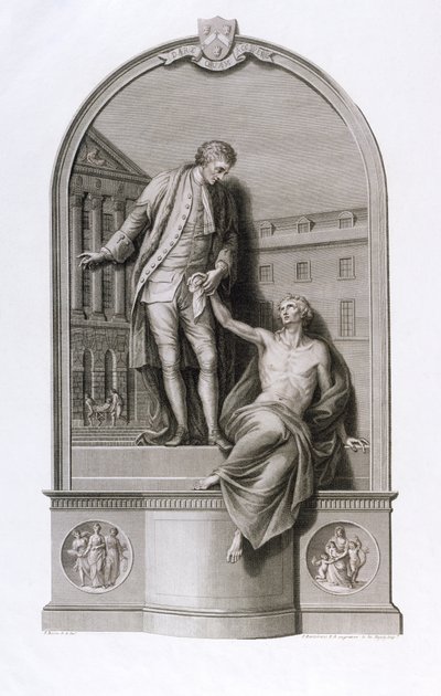 Monument voor Sir Thomas Guy (1645-1724) in Guy