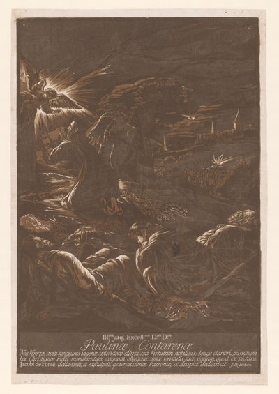 Christus in de hof van Getsemane door John Baptist Jackson