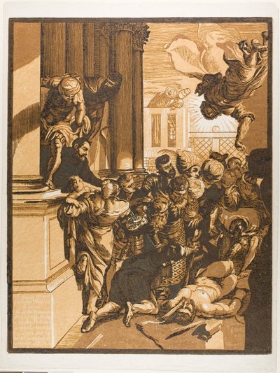 Sint Marcus Redt een Slaaf van Marteling, uit Opera Selectiora door John Baptist Jackson