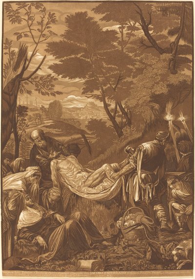 De Graflegging door John Baptist Jackson after Jacopo Bassano