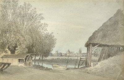Ferry Hinksey, nabij Oxford, 15 juni 1789 door John Baptist Malchair