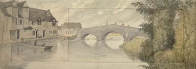 Hythe Bridge, Oxford, 1789 door John Baptist Malchair