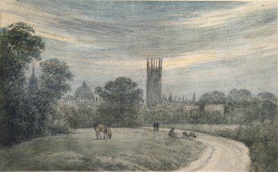De ingang naar Oxford vanuit Londen, uit herinnering door John Baptist Malchair