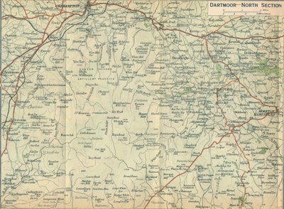 Dartmoor - Noord sectie, ca. 20e eeuw door John Bartholomew