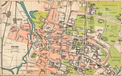 Oxford, 20e eeuw door John Bartholomew