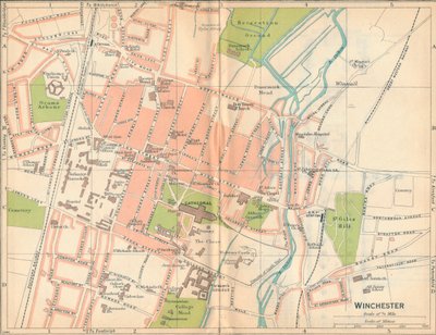 Winchester, 20e eeuw door John Bartholomew