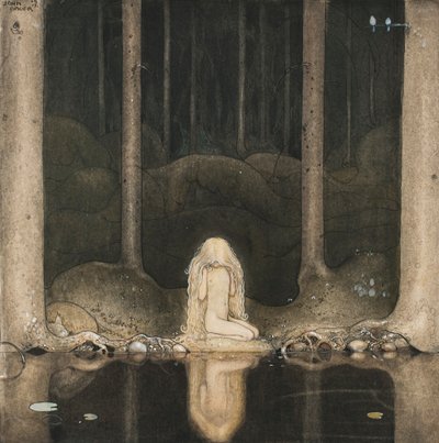 Tuvstarr zit daar nog steeds weemoedig naar het water te kijken door John Bauer