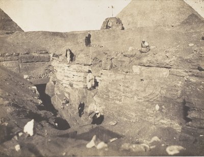 Opgravingen bij de Sfinx, 1853 door John Beasley Greene