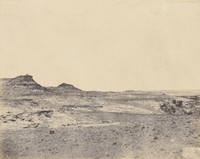 Studie van terrein bij Gebel Abousir, 2de cataract door John Beasly Greene