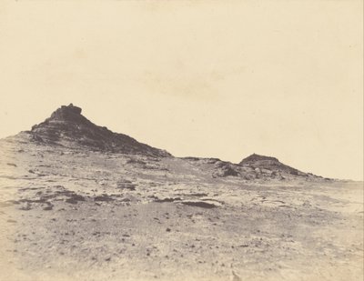 Studies van terreinen bij Gebel Abousir, tweede cataract door John Beasly Greene