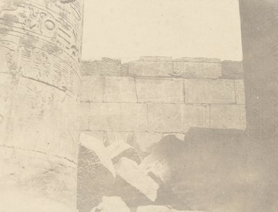 Karnak, Hypostyle Zaal, Noordelijke Muur (Binnenzijde) door John Beasly Greene